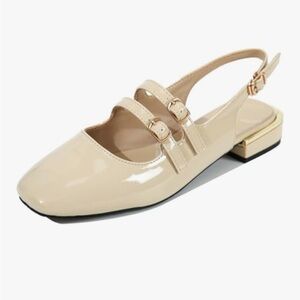 Patent leather slingback Mary Jane